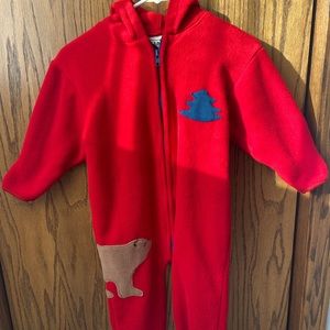 LL Bean Vintage Baby Fleece Snowsuit